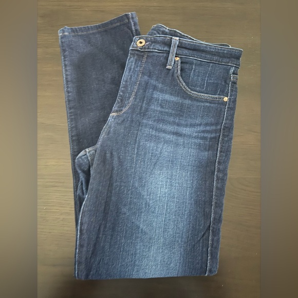AG The Prima Mid Rise Cigarette Dark Blue Denim Jean Size 31 Women’s - Picture 11 of 11
